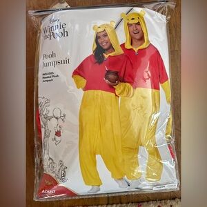 Disney Winnie the Pooh Red and Yellow Jumpsuit - Adult LG/XL (see size chart)